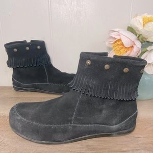 Black suede Coldwater creek Booties